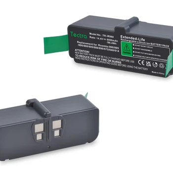6000mAh 14,4 V Liitium-Ioon Batteryfor iRobot Roomba, ühildub Roomba 960/895/890/860/695/680/690/675/640/614