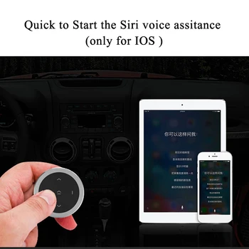 Bluetooth-Meedia Rooli kaugjuhtimise Selfie Start Siri Traadita käed-Vabad autovarustus iPhone, Android ja iOS