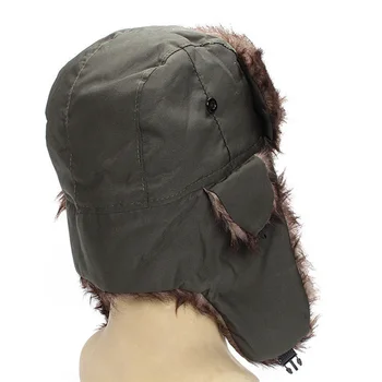 2019 Uus Unisex Talvine Müts Trapper Vene Sõdur Kõrvaklapp Müts Talvel Hoida Soojas Ski Müts Mehed Naised Faux Karusnaha Pommitaja Mütsid
