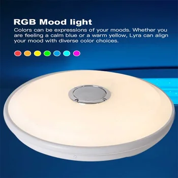 36W/60W Kaasaegne RGB LED Panel Lamp LED Ülemmäära Valgus APP bluetooth Muusika Kerge AC185V-265V Smart Lae Lamp Kodu Valgustus