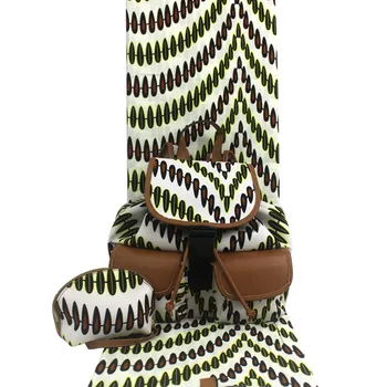 Kõrge Kvaliteediga Aafrika Vaha Prindib Kangas 6 meetrit Aafrika Vaha Käekott Set print vaha kotid aafrika riidest kotid H19012501