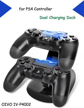 PS4 Tarvikud Dual Micro-USB Laadija Dock Juhtnuppu PS4 laadimisjaama PlayStation 4 Dualshock4 Kontroller Laadija Seista