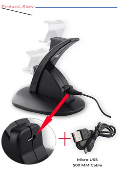 PS4 Tarvikud Dual Micro-USB Laadija Dock Juhtnuppu PS4 laadimisjaama PlayStation 4 Dualshock4 Kontroller Laadija Seista