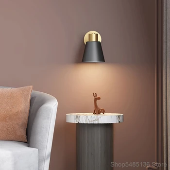 Põhjamaise Minimalistliku Magamistoas voodi kõrval Seina Lamp Isiksus Loominguline Soe ja Elegantne elutuba Uuringu Hotellis Tuba Teenetemärgi Lamp