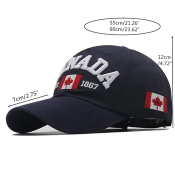 Puuvill Gorras Kanada Baseball Cap Lipu Kanada Müts Snapback Reguleeritav Mens Baseball Caps Brändi Snapback Müts