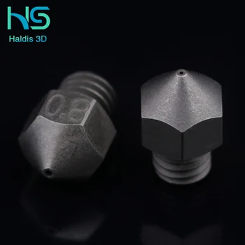 Haldis 3D Boquillas de acero endurecido de alta temperatura trianglelab MK8 para impresora 3D PEI PEEK o fibra de carbono para e