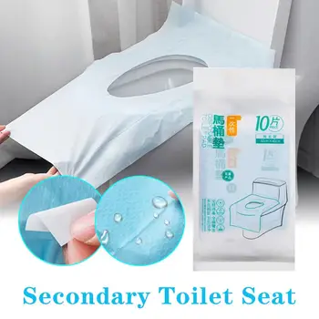 10 Tükki/set Reisi ühekordseks kasutamiseks mõeldud wc-istme kate mat veekindel, wc-paber pad vannitoa tarvikud