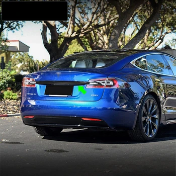 Auto Tagumine Pagasiruumi Tagaluugi Sisekujundus Kleebis Pagasiruumi Ukse Riba Katab Teenetemärgi süsinikkiust Välisilme Muutmise eest Tesla Model S