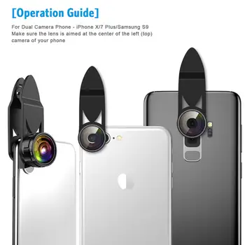 ORIA Telefoni Kaamera Objektiivi 9 1 Telefon Objektiivi Kit 0.36 X X 0.63 Super Lai Objektiivi 15X 20X Makro Len 2X Teleobjektiiv 198° Fisheye Objektiiv