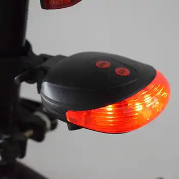 Wasafire MTB Road Taga Taillight Lamp 5 LED+Laser 2 Jalgratta helkur Tuli Jalgrattaga Jalgratta Valgus Ohutus Hoiatus Öö Ratsutamine