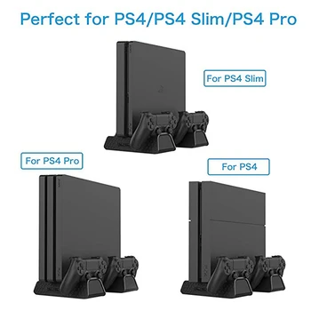 PS4/PS4 Slim/PS4 PRO Vertikaalne Seista jahutusventilaator, Külmik Dual Kontroller Laadija Laadimise Jaam SONY Playstation 4