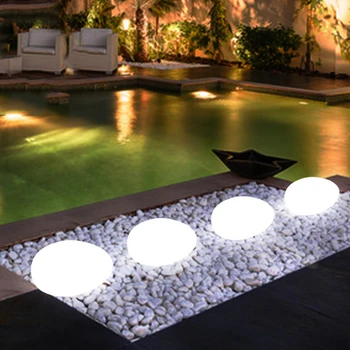 Laetav Pebble Kivi LED Väljas Muru Aias, Hoovis Decrative Valguse Lamp Maastik aed valgus