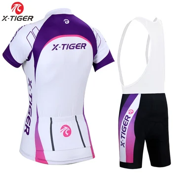 X-Tiger Pro Naiste Suvel Jalgrattaga Jersey Komplekt Quick-Dry Racing Jalgratta Jalgrattasõit Riided Hingav MTB Ratas Jalgrattasõit Jersey Ülikond