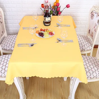 Tahked värvi laudlina ristküliku laud lapiga köögi laua katmiseks home hotel partei pulmad tabelis teenetemärgi