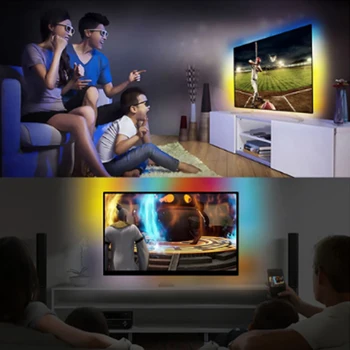 5V USB ws2812b LED valgus 5050 RGB Unistuste Värvi Ümbritseva TV Komplekt TV Lauaarvuti Ekraani taustvalgustus Paindlik Valgus