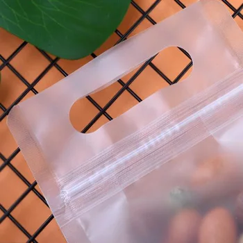 500pcs/palju Läbipaistev kaheksanurkne ise tihendi ziplock Orel kott, käepide plastikust pakendi kott Kuivatatud tee ja kuivatatud puu-kott
