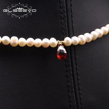 GLSEEVO Füüsiliste magevee Pärl Vintage Choker Kaelakee Naiste Cloisonne Phoenix Ring Crystal Käsitöö Kaelakee GN0229