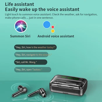R7S TWS Bluetooth 5.1 Juhtmeta Kõrvaklapid Müra Vähendamise HiFi Kõne Kõrvaklapid Touch Control Siri Sport Earbuds Tasuta Telefoni