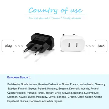 EU Pistik Adapter, Pistikupesa US EL Converter 4.0/4.8 mm EU Adapter-USA ja Hiina, et EL Travel Adapter Euro AC Laadija Pistikupesa