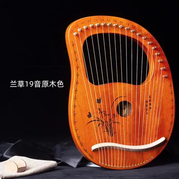 19 Stringid Puidust Mahagon Lyre Harf muusikariista 19 Stringid, Keelpilli Lyre Harfil koos Tuning Vahend Algaja