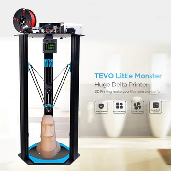TEVO HOMERS 3D Printer Väike Koletis Omanikud Delta Trükkimine Suurus D340xH500mm Titan/Smoothieware/MKS TFT28/Bltouch kiire