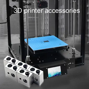 15pc/set 1.75 mm Kõri Toru+0.4 mm Ekstruuderis Otsik trükipead+Soojendus Plokid Hotend Jaoks MK8 Makerbot ANET A8 3D-Printer