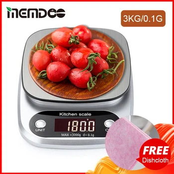 MEMDOO Köök Skaala Toidu Kaalu Skaala Toidu Küpsetamine Kaal Mini Digitaalne LCD Elektroonilise Kaaluga Skaalal 3kg/0,1 g 10kg/g