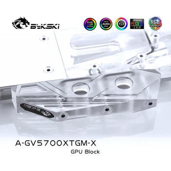 Bykski Vee Blokeerida kasutada GIGABYTE RX5700XT MÄNGUDE OC 8G / Full Cover Vasest Radiaatori Block / 3PIN 5V RGB / 4PIN 12V RGB