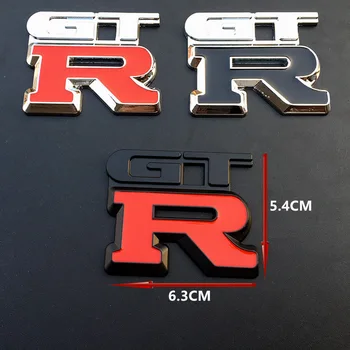 1tk 3D Metallist Embleem, Rinnamärk Kleebis Auto Stiil GTR Märgistamise NISMO Racing Decal GT-R R32 R33 R34 R35 370Z Auto Tarvikud