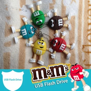 Usb Flash Drive Cartoon Šokolaad M&M-Flash Mälukaart Pen Drive 3.0 32GB Usb Stick 64G Pendrive 128GB 8G 16G 256G Flash Drive