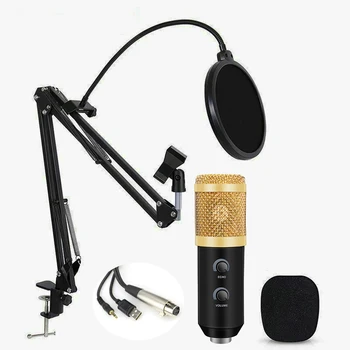 UUS bm 800 USB Mikrofon karaoke stuudio bm800 Kondensaator Mikrofon, PC Arvuti Mängude Ojad Salvestamine mic koos alusega