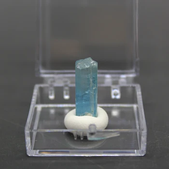 Haruldased Looduslikud Akvamariin gem Mineraal-näidis kivide ja kristallide tervendav kristallid kvarts kivid kasti suurus on 3,4 cm