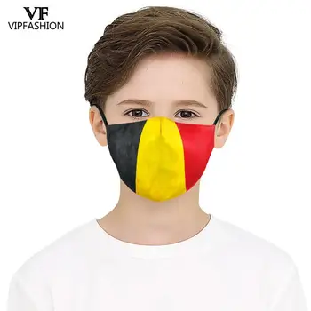 VIP MOOD Korduvkasutatavad Väljas Pestav näomaskid Lapsed Prantsusmaa, Hispaania, Saksamaa, Itaalia Iisrael 3D-Prinditud Lipp Maskid