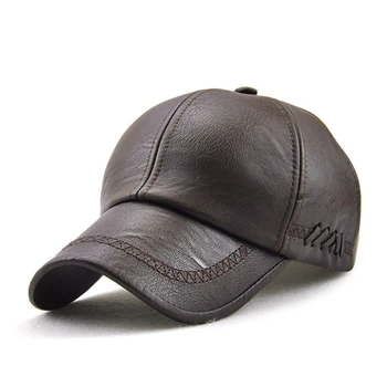 Kvaliteetne Nahast Ühise Põllumajanduspoliitika Meeste Tahke Talvel Pu Nahk Baseball Caps Brändi Snapback Müts Luu Masculino Paigaldatud Mütsid