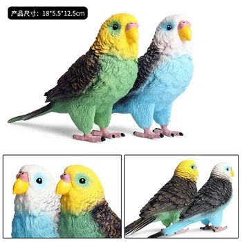 Suur Papagoi Loomade Mudeli Tegevus Joonis Simulatsiooni Lindude ja Loomade Tegevuse Arvandmete Kogumine PVC Mänguasi Lastele Kingitus