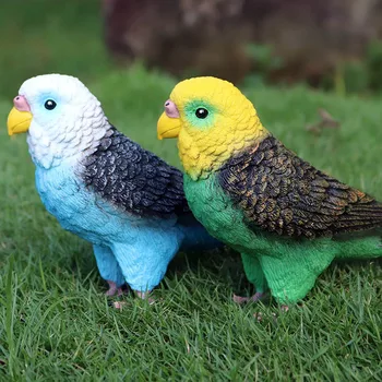 Suur Papagoi Loomade Mudeli Tegevus Joonis Simulatsiooni Lindude ja Loomade Tegevuse Arvandmete Kogumine PVC Mänguasi Lastele Kingitus