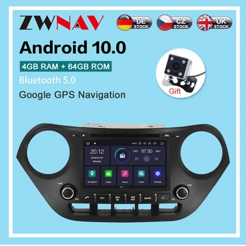DSP Android 10.0 4G 64GB DVD Mängija Hyundai I10 2013+ Auto Raadio Tarvikud GPS Navigation Multimeedia Mängija juhtseade IPS