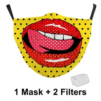 Korduvkasutatavad Suu mask Armas Prindi Lapsed Täiskasvanud Pestav Riie Näo Mask PM 2.5 Kaitsevahendid Tolmu Maskid Cartoon Lapsed Suu-Muffle