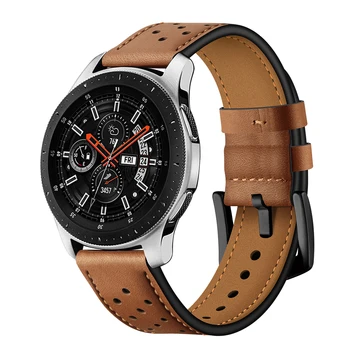20mm 22mm Ehtne Nahk Watchband Samsung Galaxy Vaadata 42mm 46 mm versioon Must Pruun Augud Asendamine Käevõru Rihm Bänd