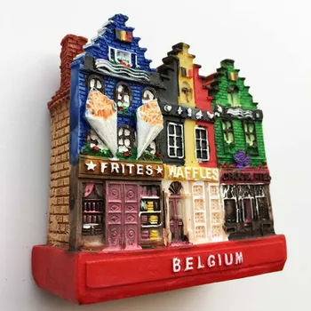 Belgia Külmkapp Magnet Street View 3d Vaik Magnet Külmik Kleebised Turistidele Suveniire Loomingulised Kingitused, Kodus Kaunistused