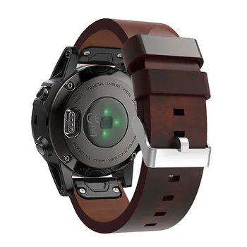 Watchband Rihma Garmin Fenix Luksus Nahast Rihm Asendamine Vaata Bänd Vahendid Garmin Fenix 5 GPS