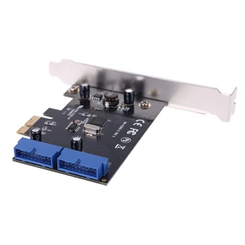 VL805 Kiibistik PCI Express Dual 20pin USB 3.0 Kontroller Kaart PCI-e Adapter