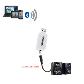 Auto Stiilis Mini Kaasaskantav USB ja 3,5 mm AUX-Juhtmeta Bluetooth-Muusika, Audio Vastuvõtja Adapter Auto AUX Home Audio Süsteem Autod