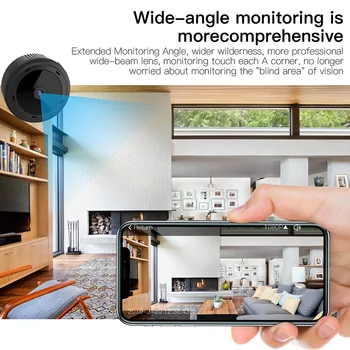 Mini IP Kaamera Wireless Home Security W10 HD 1080P Öise Nägemise Mini WiFi Kaamera Liikumise Tuvastamise Järelevalve Nukk Baby Monitor