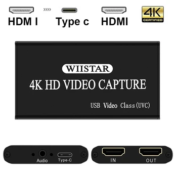 USB-HDMI-Audio-Video Capture Kaart Seade ,tüüp c Game Capture HD 4k 30Hz Live Stream Mäng Püüdmiseks Win8 Windows 10 MAC, Linux
