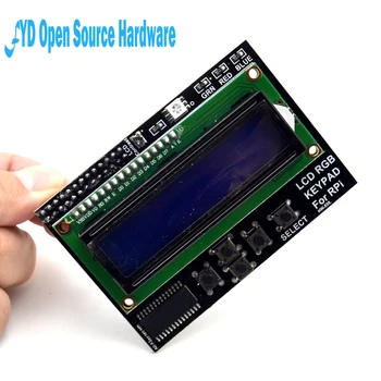 1tk Digitaalse 1602 16x2 RGB Sinine Taustvalgus Iseloomu LCD Ekraan Kilp Expansion Board I2C IIC Liides Vaarika Pi B+B