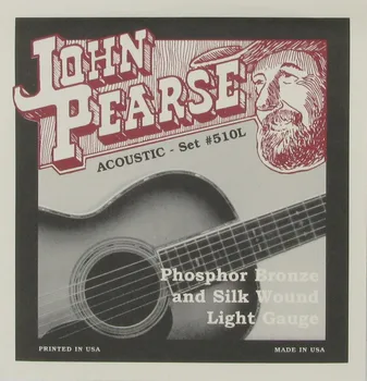 John Pearse Silk ja Phosphor Pronks Akustiline Kitarr Stringid, 510L Kerge SILKS / 610LM Kerge/Keskmise SILKS