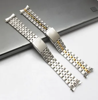 Watchband 13mm 17mm 20mm Roostevaba Teras Metallist Watch Band Rihm Käevõru Hõbe Tudor