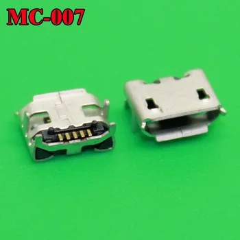 110PCS/PALJU mikro mini 5 P Pin USB jack socket connector,4 suu DIP,SUUR Härga sarvest