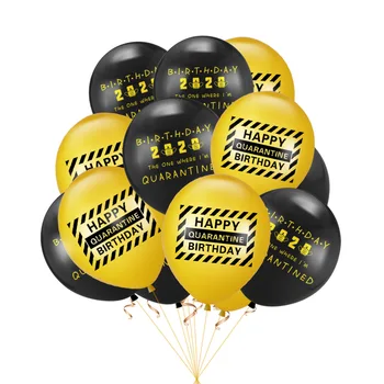 11pcs/ set Õnnelik Karantiini sünnipäeva latex Balloon gold number Globos baby shower Pool Tarnete kodus Kaunistused Mänguasjad Lastele